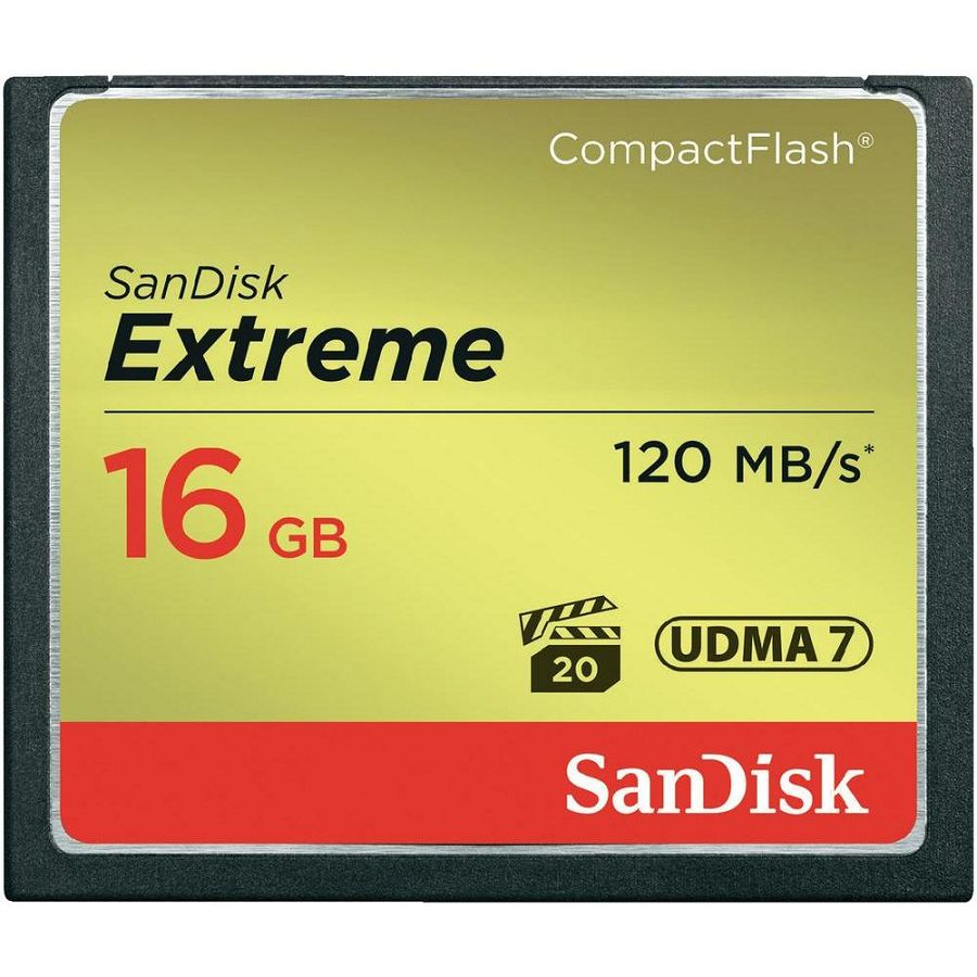 SanDisk Extreme CF 120MB/s 16GB SDCFXS-016G-X46 Compact Flash