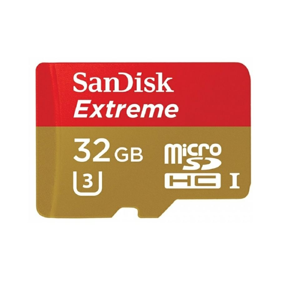 SanDisk Extreme microSDHC 32GB + SD Adapter for Action Sports Cameras 90MB/s Class 10 U3 SDSQXNE-032G-GN6AA Memorijska kartica  