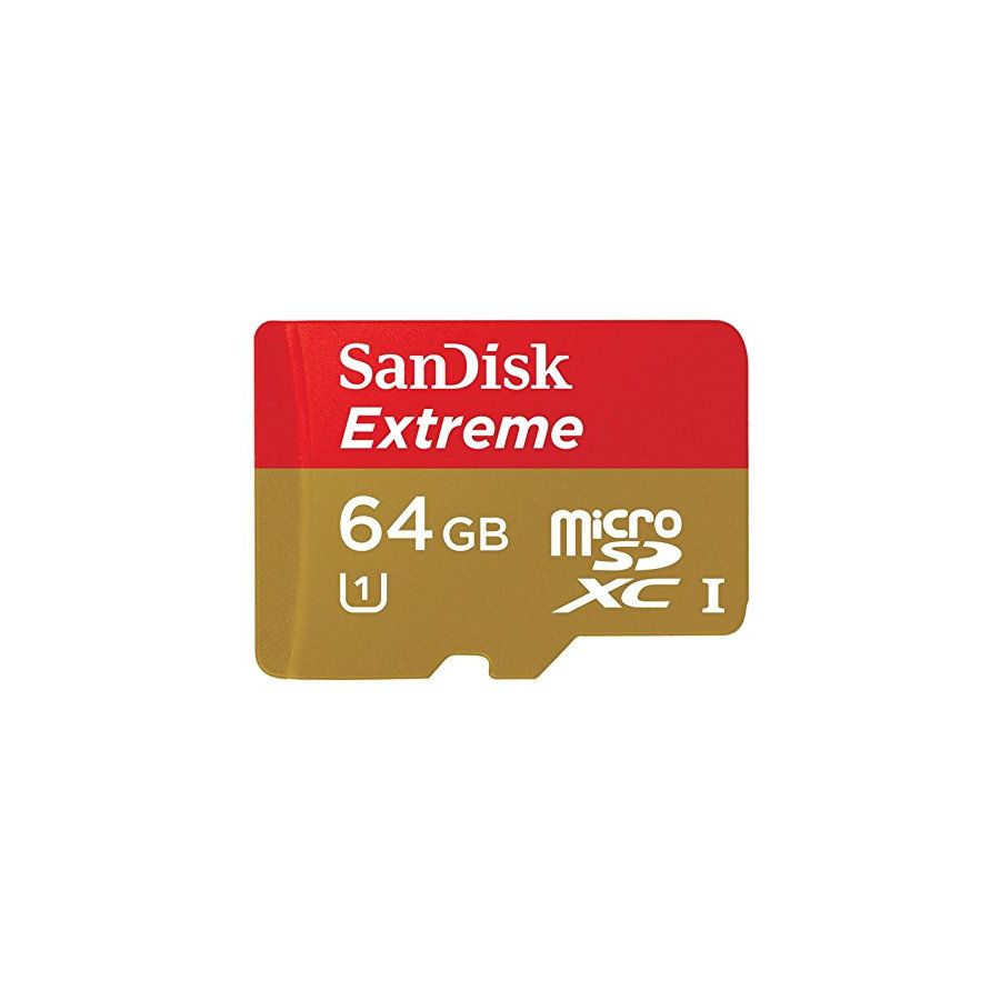 SanDisk Extreme microSDHC 64GB + SD Adapter + Rescue Pro Deluxe 60MB/s Class 10 UHS-I SDSDQXN-064G-G46A Micro Memory card