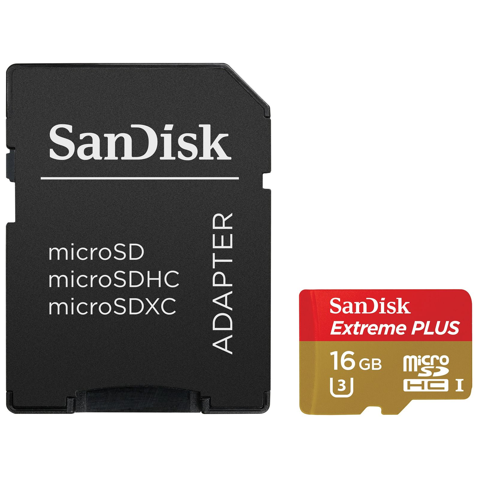 SanDisk Extreme Plus microSDHC 16GB SD Adapter+ Rescue Pro Deluxe 95MB/s Class 10 UHS-I U3 SDSQXSG-016G-GE6CA Memorijska kartica