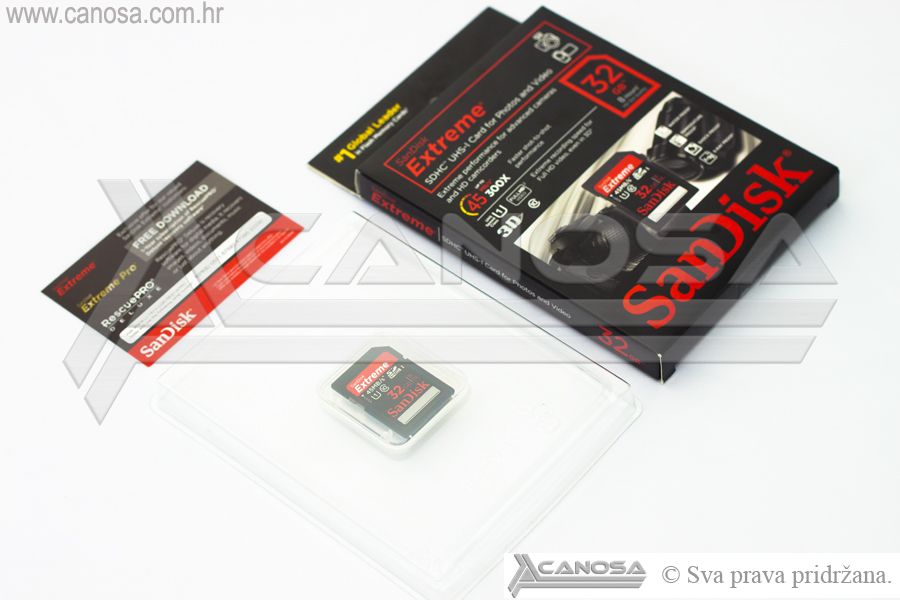 SanDisk Extreme SDHC Card 32GB 45MB/s SDSDX-032G-X46 memorijska kartica