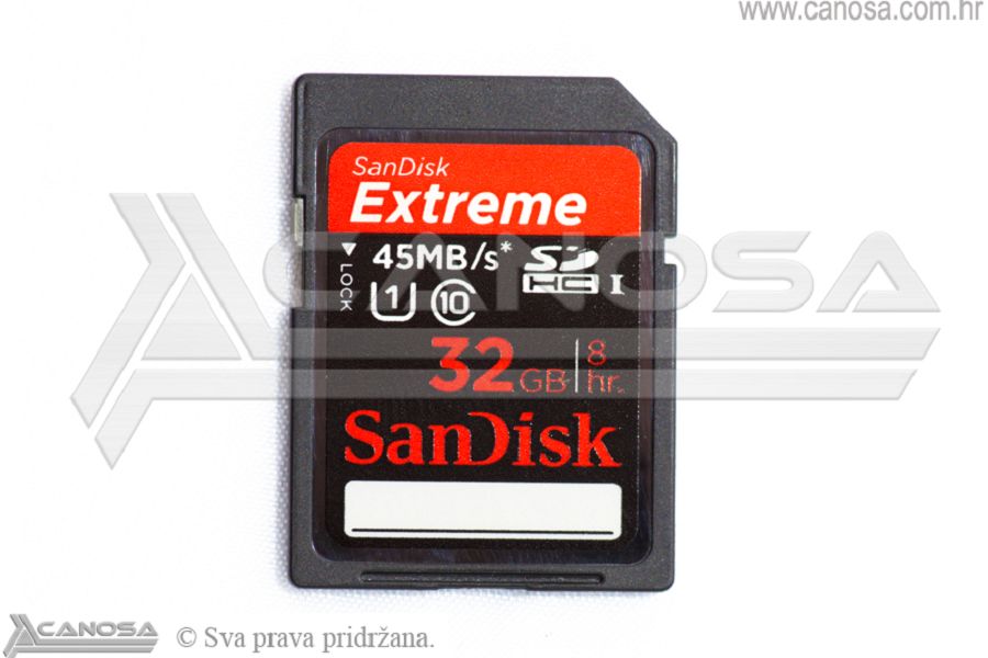 SanDisk Extreme SDHC Card 32GB 45MB/s SDSDX-032G-X46 memorijska kartica