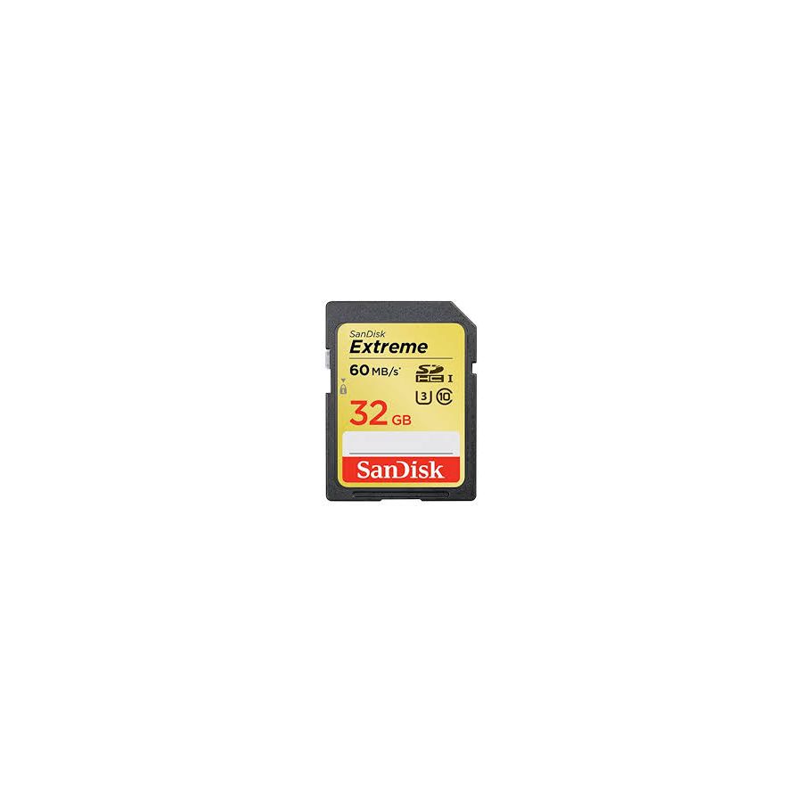 SanDisk Extreme SDHC Card 32GB 60MB/s Class 10 UHS-I SDSDXN-032G-G46