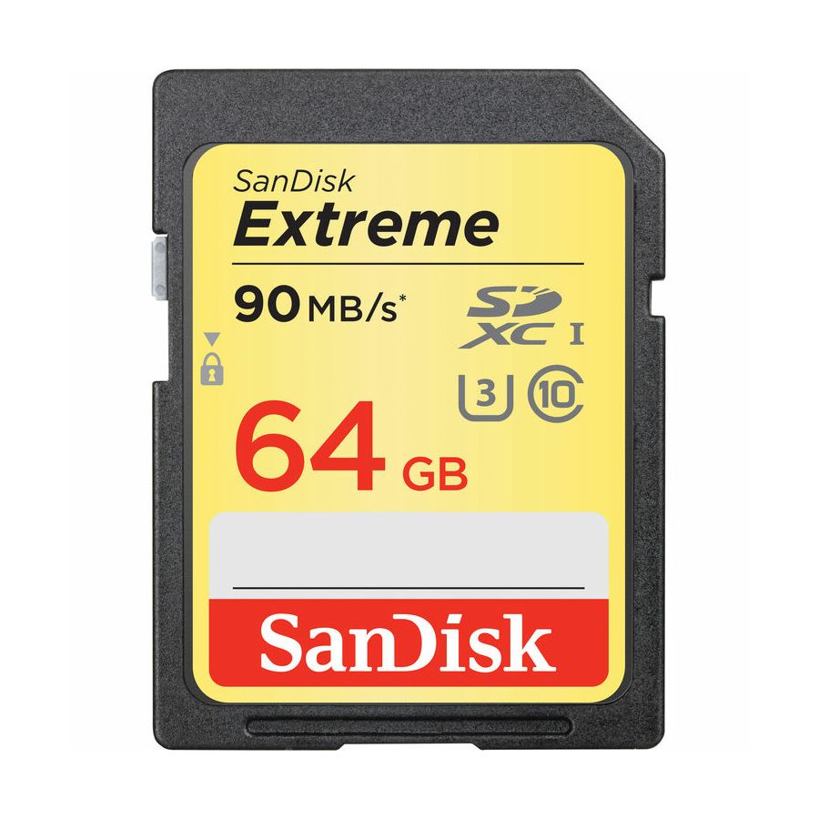 SanDisk Extreme SDXC Card 64GB 90MB/s Class 10 UHS-I U3 SDSDXNE-064G-GNCIN Memorijska kartica