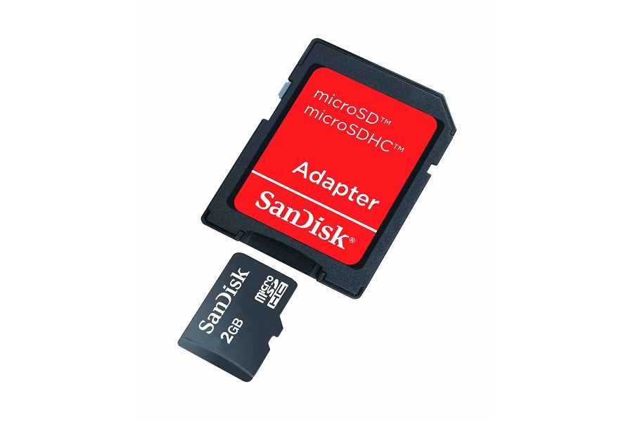 SanDisk microSD 2GB with microSD to SD Adapter SDSDQB-002G-B35 memorijska kartica