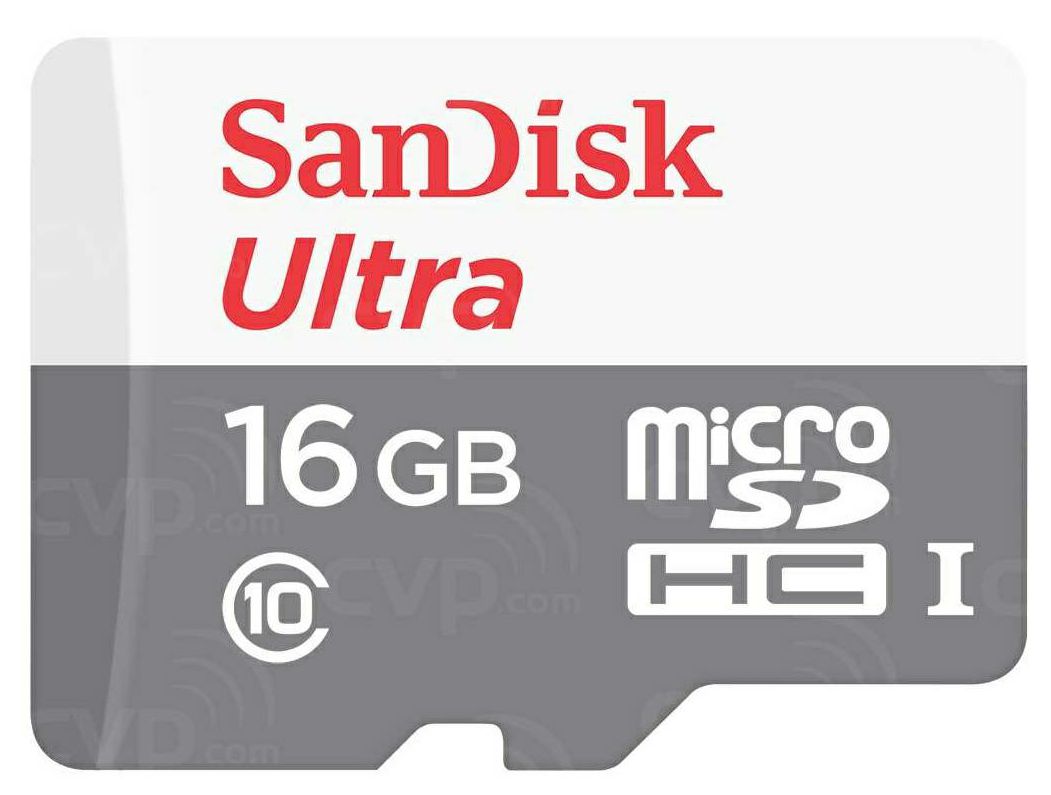 SanDisk microSDHC 16GB 80MB/s Class 10 + SD Adapter Ultra Android memorijska kartica (SDSQUNS-016G-GN3MA)