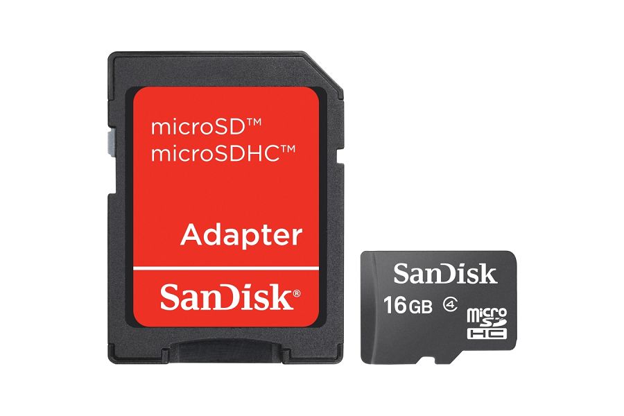 SanDisk microSDHC 16GB Class 4 Speed 4MB/s Card + SD Adapter SDSDQM-016G-B35A memorijska kartica