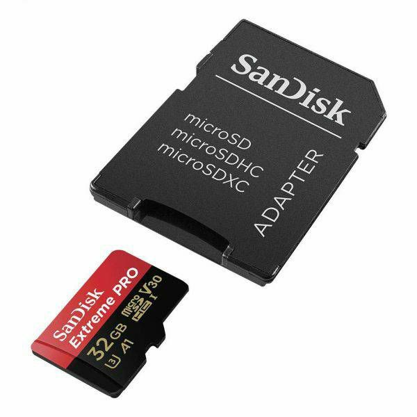 SanDisk microSDHC 32GB 100MB/s + SD Adapter + Rescue Pro Deluxe Extreme Pro A1 C10 V30 UHS-I U3 memorijska kartica (SDSQXCG-032G-GN6MA)
