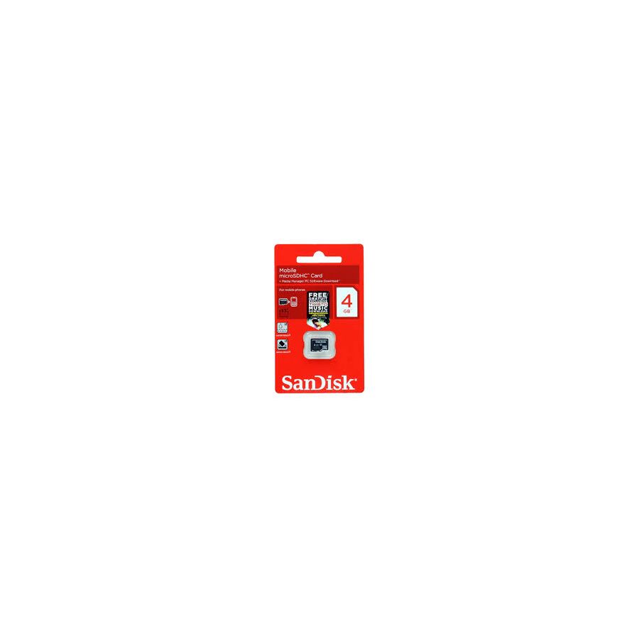 SanDisk microSDHC 4GB up to 15MB/sec Class 2 Card Only SDSDQM-004G-B35 memorijska kartica