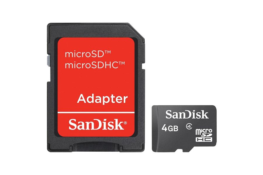 SanDisk microSDHC 4GB with microSD to SD Adapter SDSDQB-004G-B35 memorijska kartica