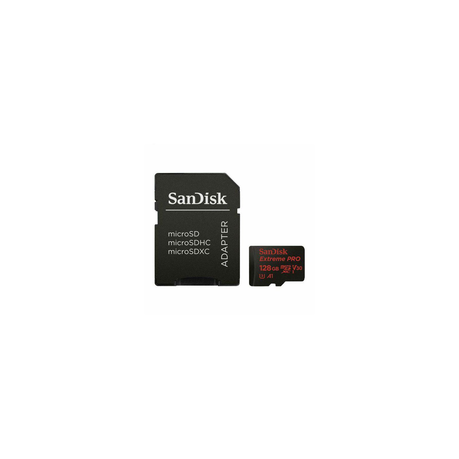 SanDisk microSDXC 128GB 100MB/s + SD Adapter + Rescue Pro Deluxe Extreme Pro A1 C10 V30 UHS-I U3 memorijska kartica (SDSQXCG-128G-GN6MA)