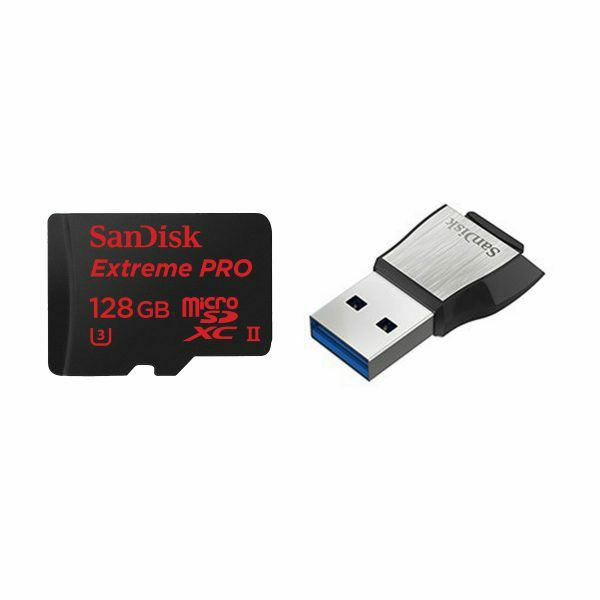 SanDisk microSDXC 128GB 275MB/s Extreme Pro UHS-II U3 Class 10 + USB 3.0 Reader memorijska kartica (SDSQXPJ-128G-GN6M3)