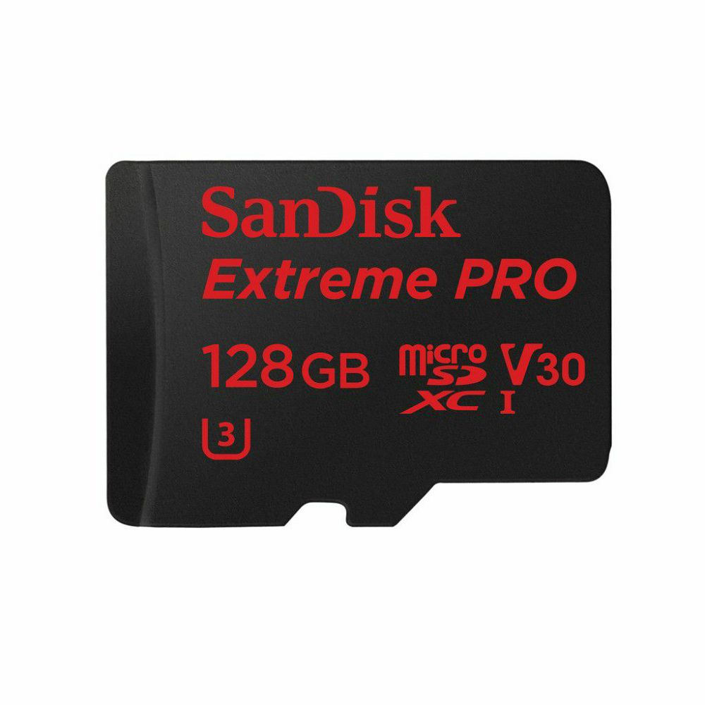 SanDisk microSDXC 128GB 95MB/s + SD Adapter + Rescue Pro Deluxe Extreme Plus Class 10 V30 UHS-I U3 memorijska kartica (SDSQXWG-128G-GN6MA)