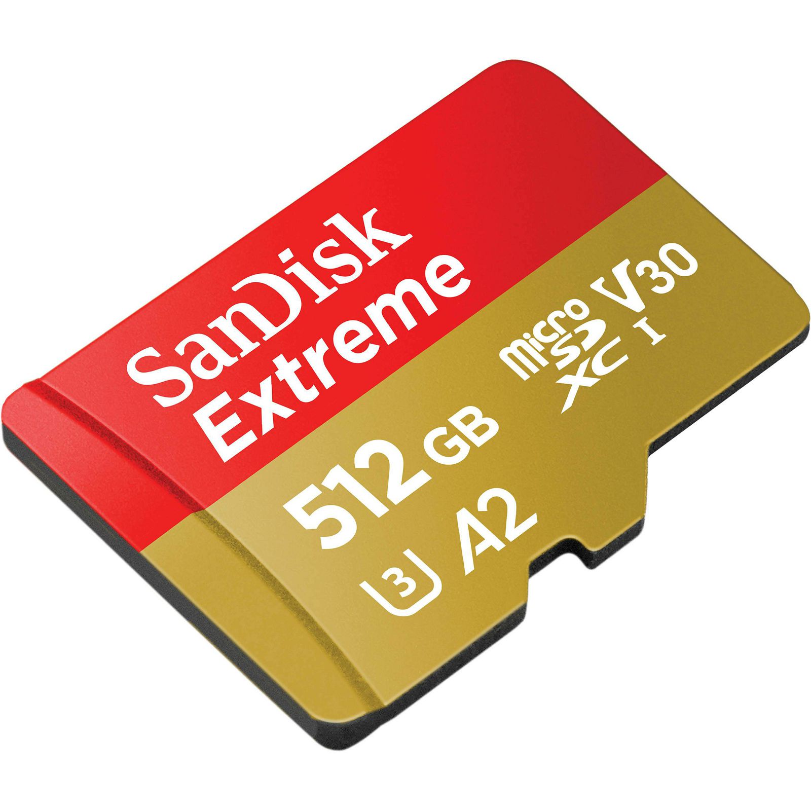 SanDisk microSDXC 512GB 160MB/s read 90MB/s write Extreme UHS-I A2 V30 U3 memorijska kartica + SD Adapter (SDSQXA1-512G-AN6MA)