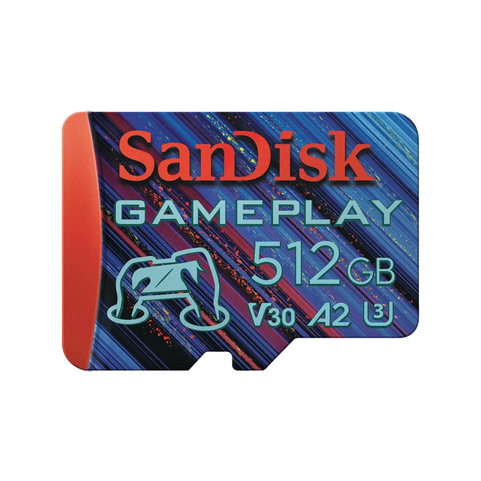 SanDisk microSDXC 512GB R190MB/s W130MB/s Class 10 V30 UHS-I U3 C10 GamePlay memorijska kartica (SDSQXAV-512G-GN6XN)