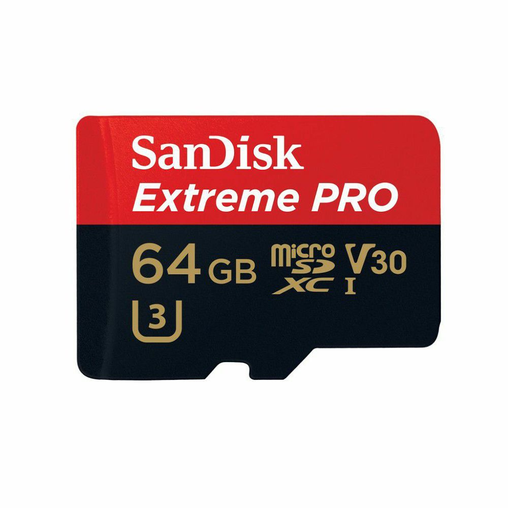 SanDisk microSDXC 64GB 95MB/s + SD Adapter + Rescue Pro Deluxe Extreme Plus V30 UHS-I memorijska kartica (SDSQXWG-064G-GN6MA)