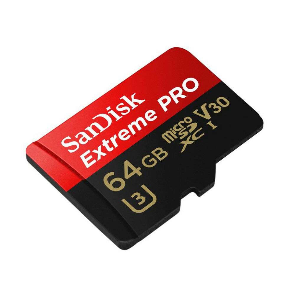 SanDisk microSDXC 64GB 95MB/s + SD Adapter + Rescue Pro Deluxe Extreme Plus V30 UHS-I memorijska kartica (SDSQXWG-064G-GN6MA)