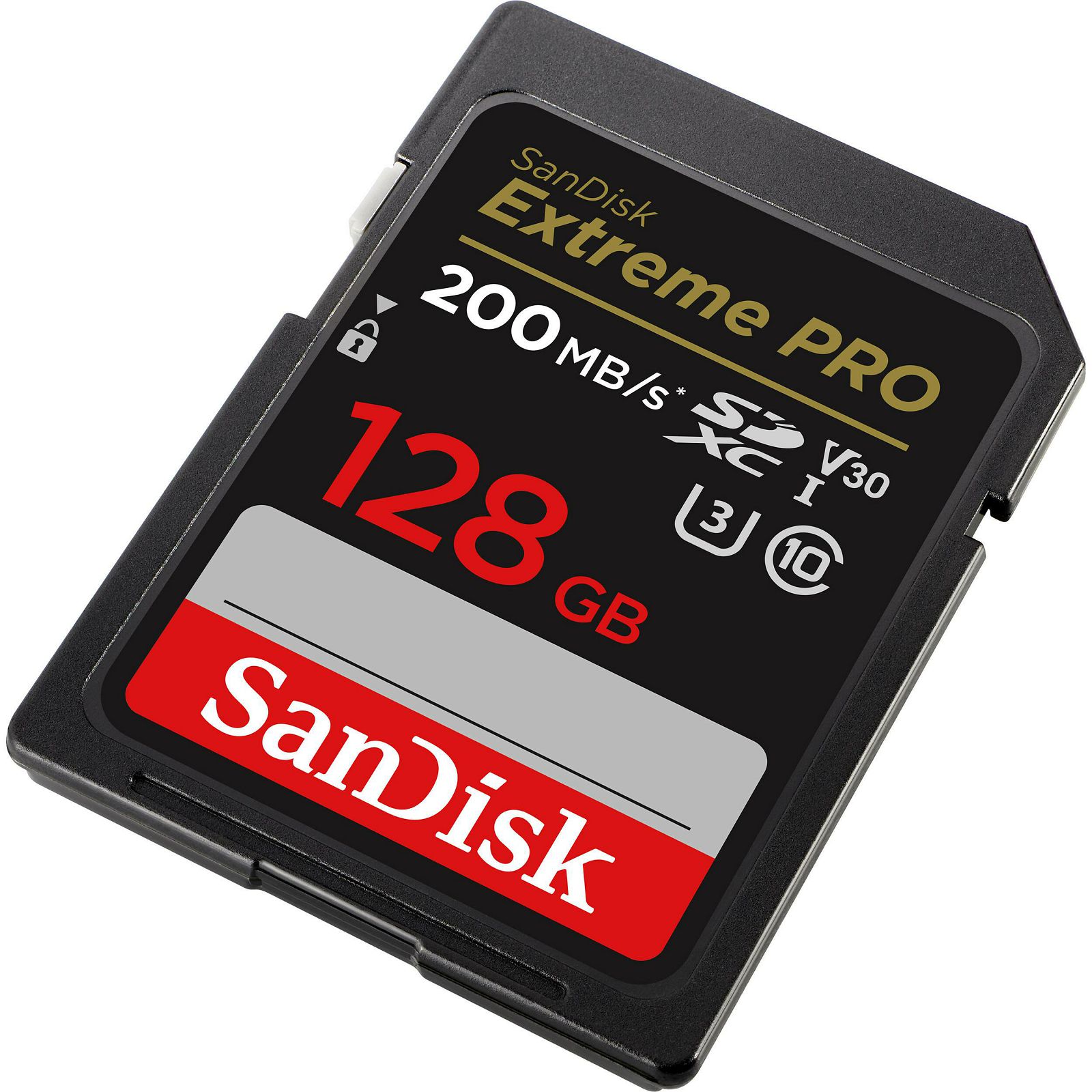 SanDisk SD 128GB 200MB/s 90MB/s Extreme Pro SDXC UHS-I Class 10 V30 U3 Memorijska kartica (SDSDXXD-128G-GN4IN)