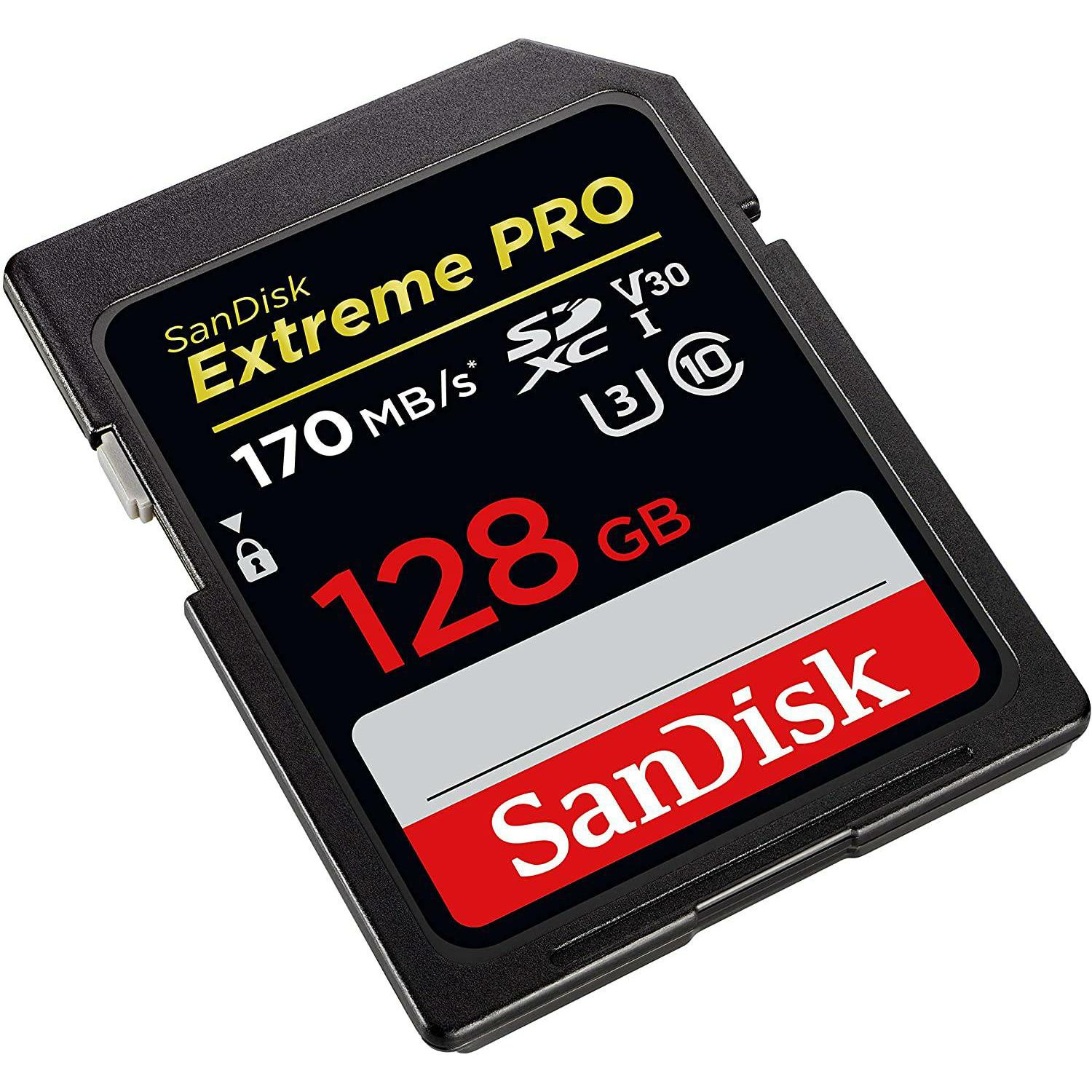 SanDisk SDXC 128GB 170MB/s 90MB/s Extreme Pro SD Card V30 UHS-I U3 4K memorijska kartica SDSDXXY-128G-GN4IN