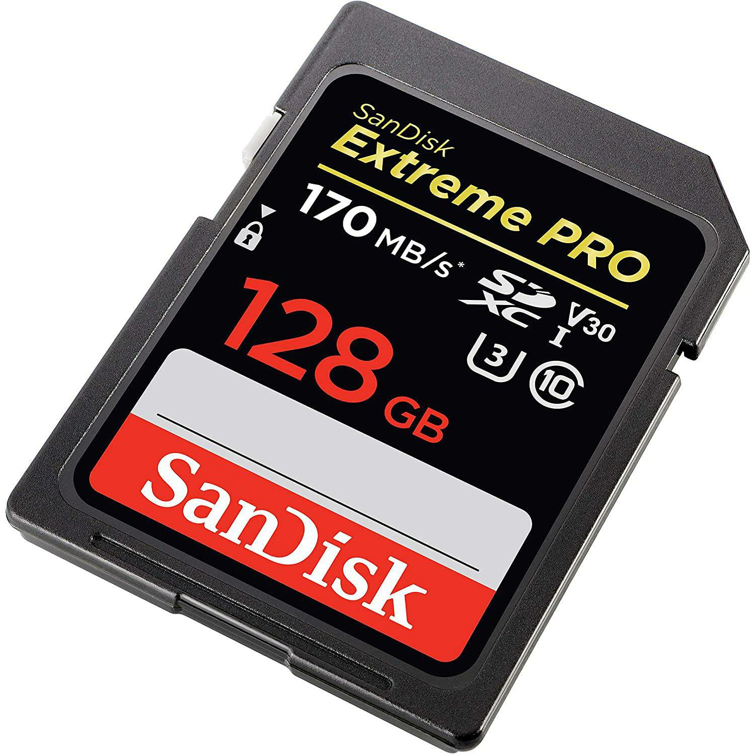 SanDisk SDXC 128GB 170MB/s 90MB/s Extreme Pro SD Card V30 UHS-I U3 4K memorijska kartica SDSDXXY-128G-GN4IN