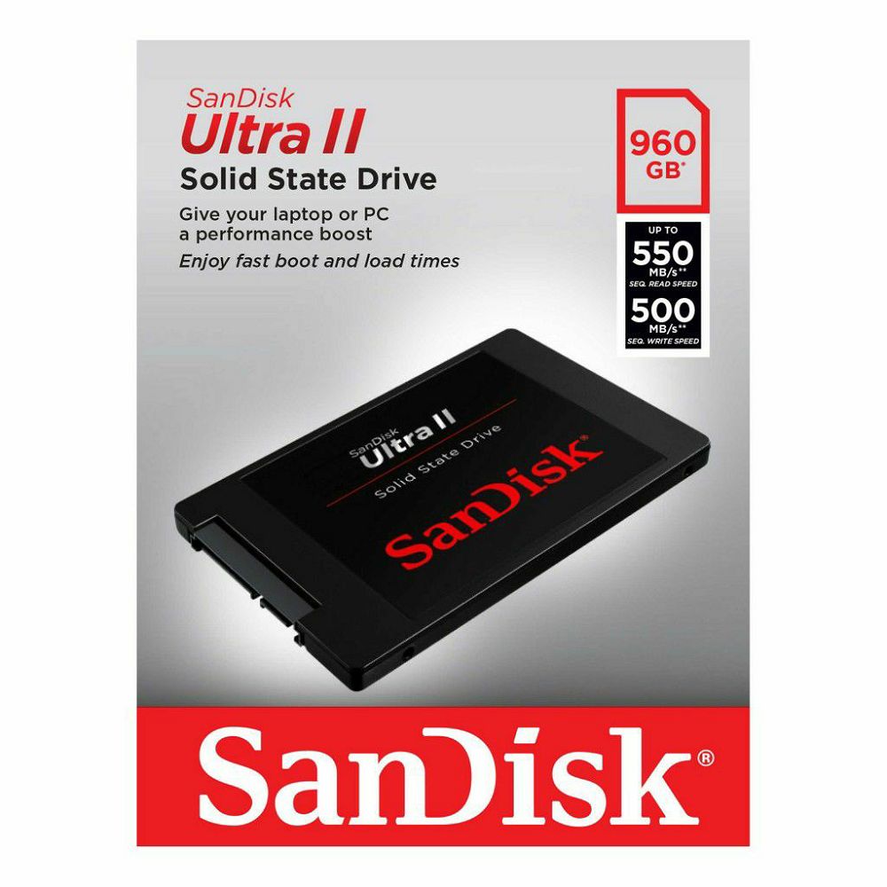 SanDisk SSD Ultra II 960GB tvrdi disk (SDSSDHII-960G-G25)