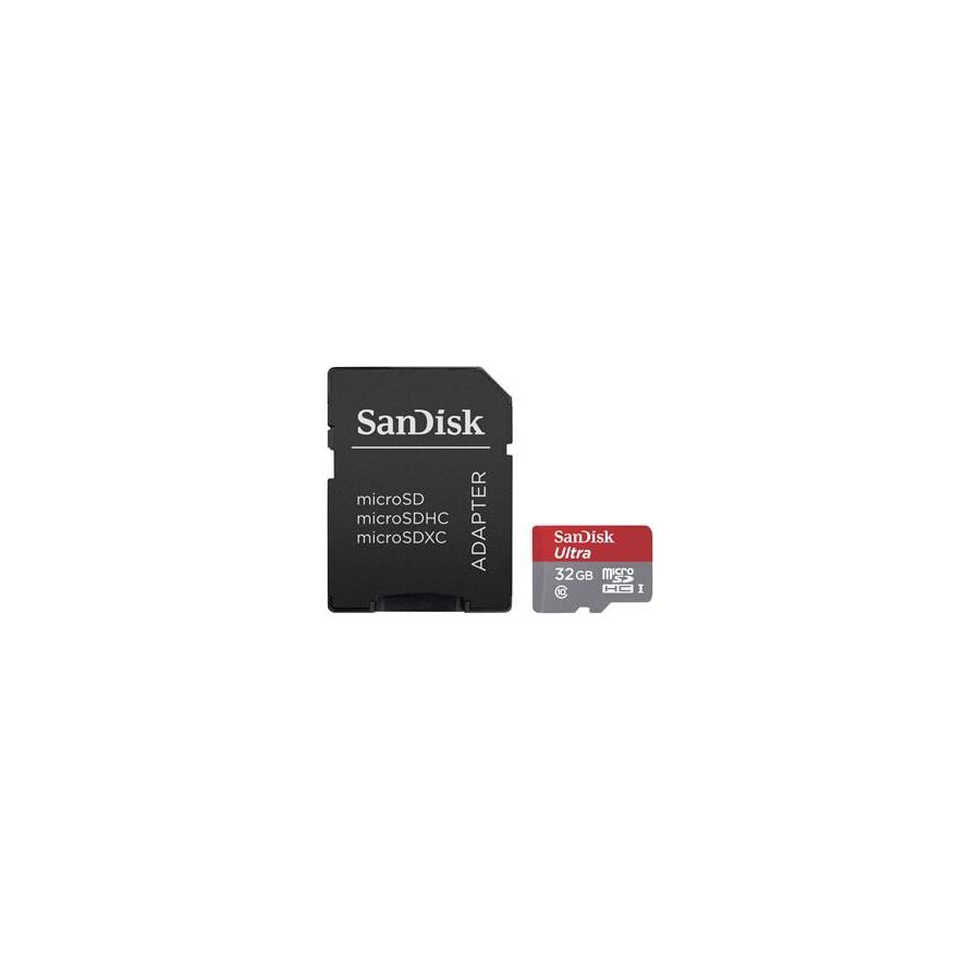 SanDisk Ultra microSDHC 32GB + SD Adapter 48MB/s Class 10 SDSDQUIN-032G-G4