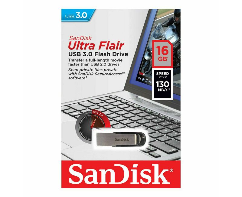 SanDisk usb STICK SDCZ73-016G-G46 Ultra Flair USB 3.0.16GB