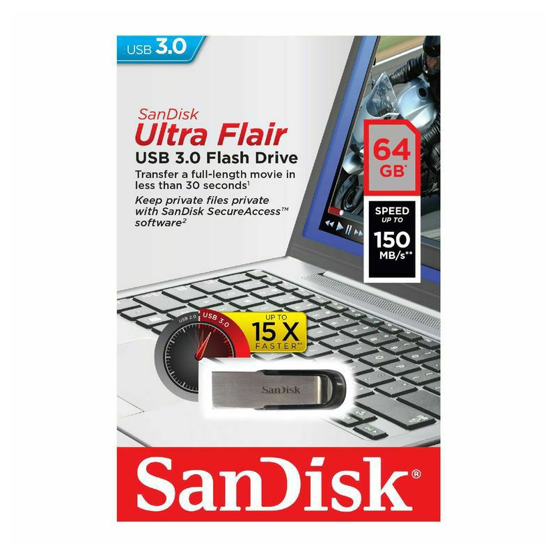 SanDisk usb STICK SDCZ73-064G-G46 Ultra Flair USB 3.0.64GB