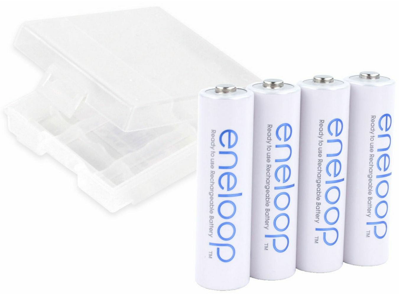 Sanyo Eneloop HR-3UTG-4BP 4xAA punjive baterije + gratis kutijica za baterije