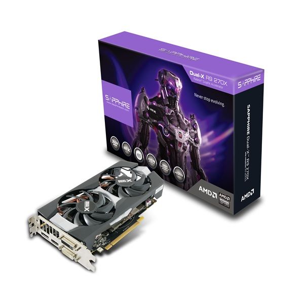 Sapphire R9 270X Dual-X OC , 2GB GDDR5, FullRetail