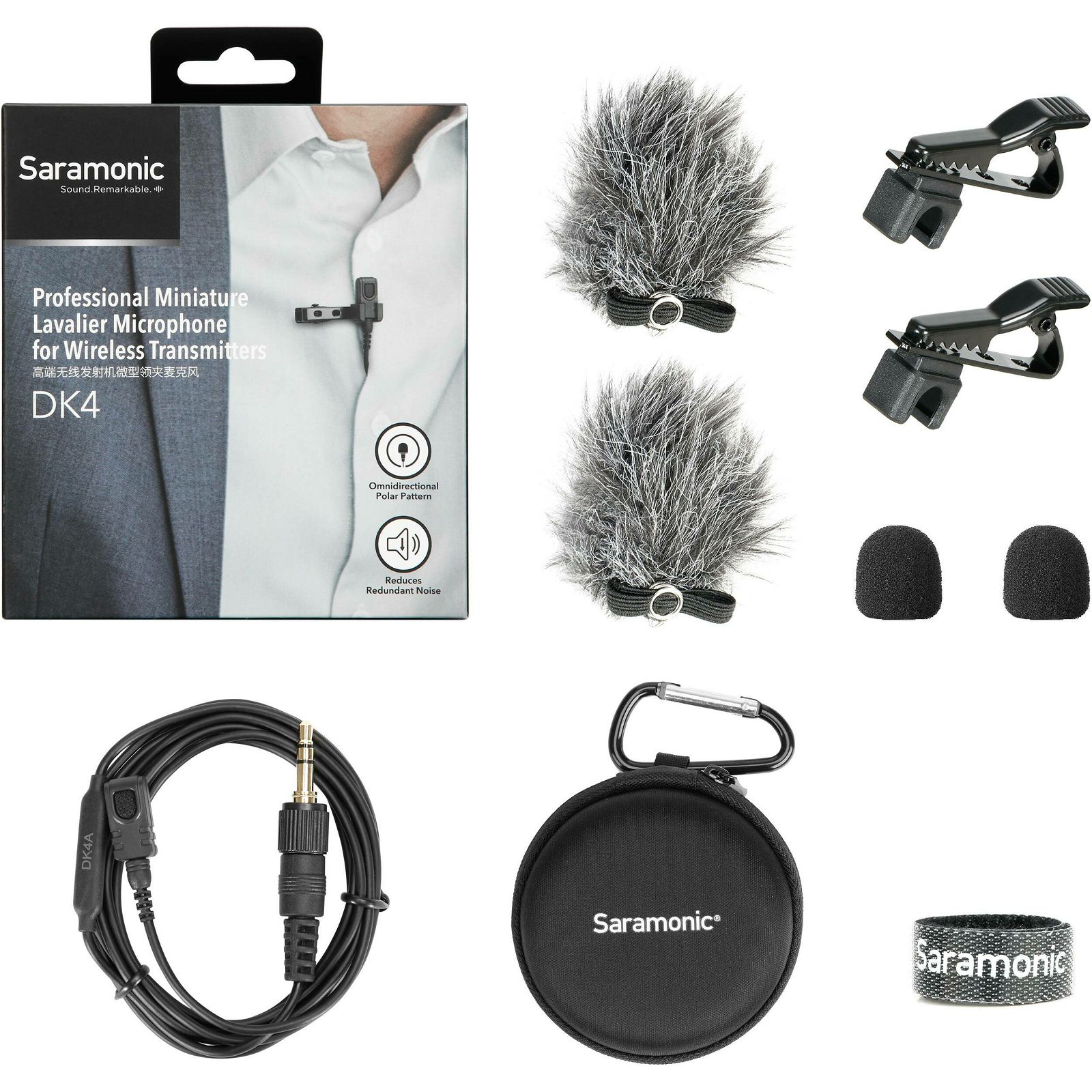 Saramonic DK4A Professional Miniature Lavalier Microphone mikrofon 3.5mm locking type TRS