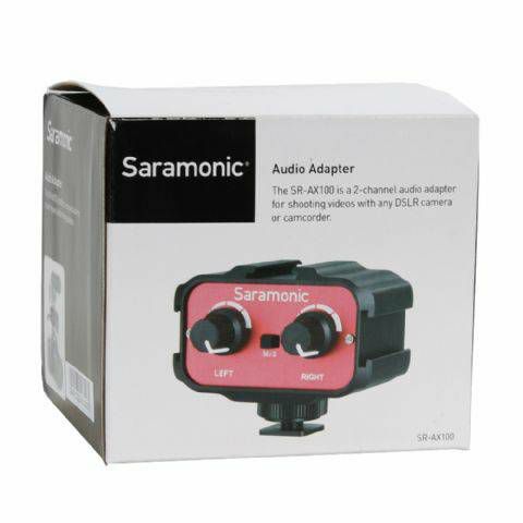 Saramonic Duo Microphone Kit Wireless SR-WM4C with Audiomixer AX100