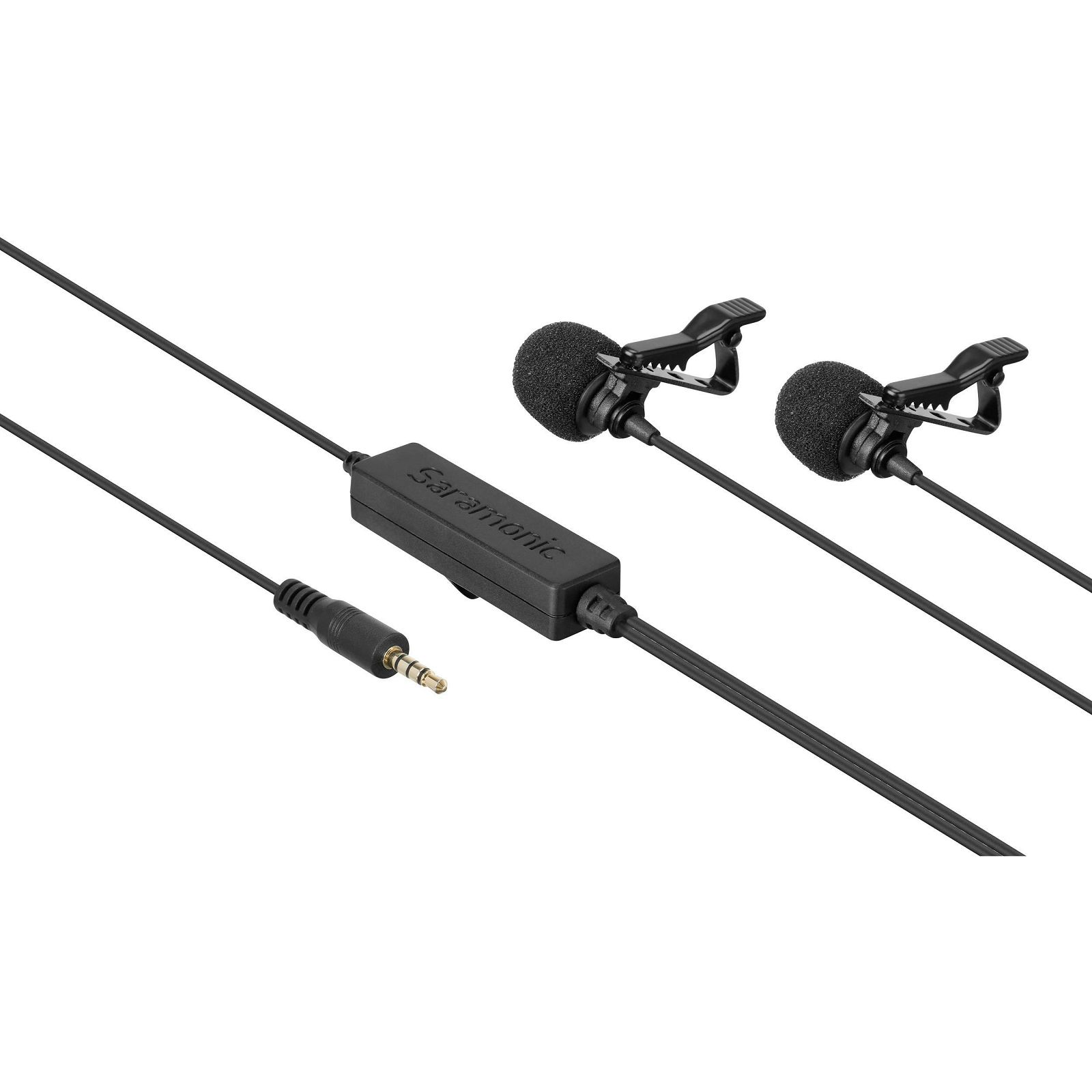 Saramonic LavMicro 2M Lavalier Microphone with 2 Microphone Capsules and Mic clips for DSLR Camera, Camcorder,Smartphone and Audio Recorder