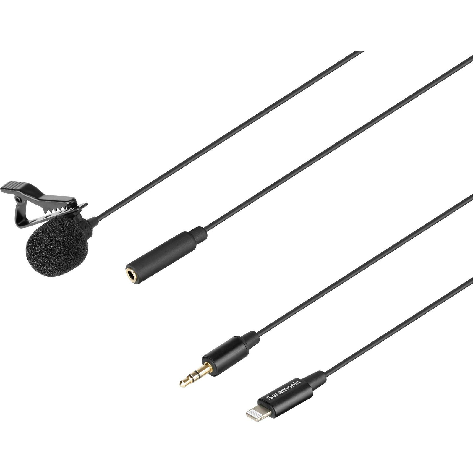 Saramonic LavMicro U1B Lavalier Microphone with detachable lightning connector lavalier mikrofon 6m za iPhone X/8/7/7+/SE/6s/6/5S/5, iPad, iPod Touch