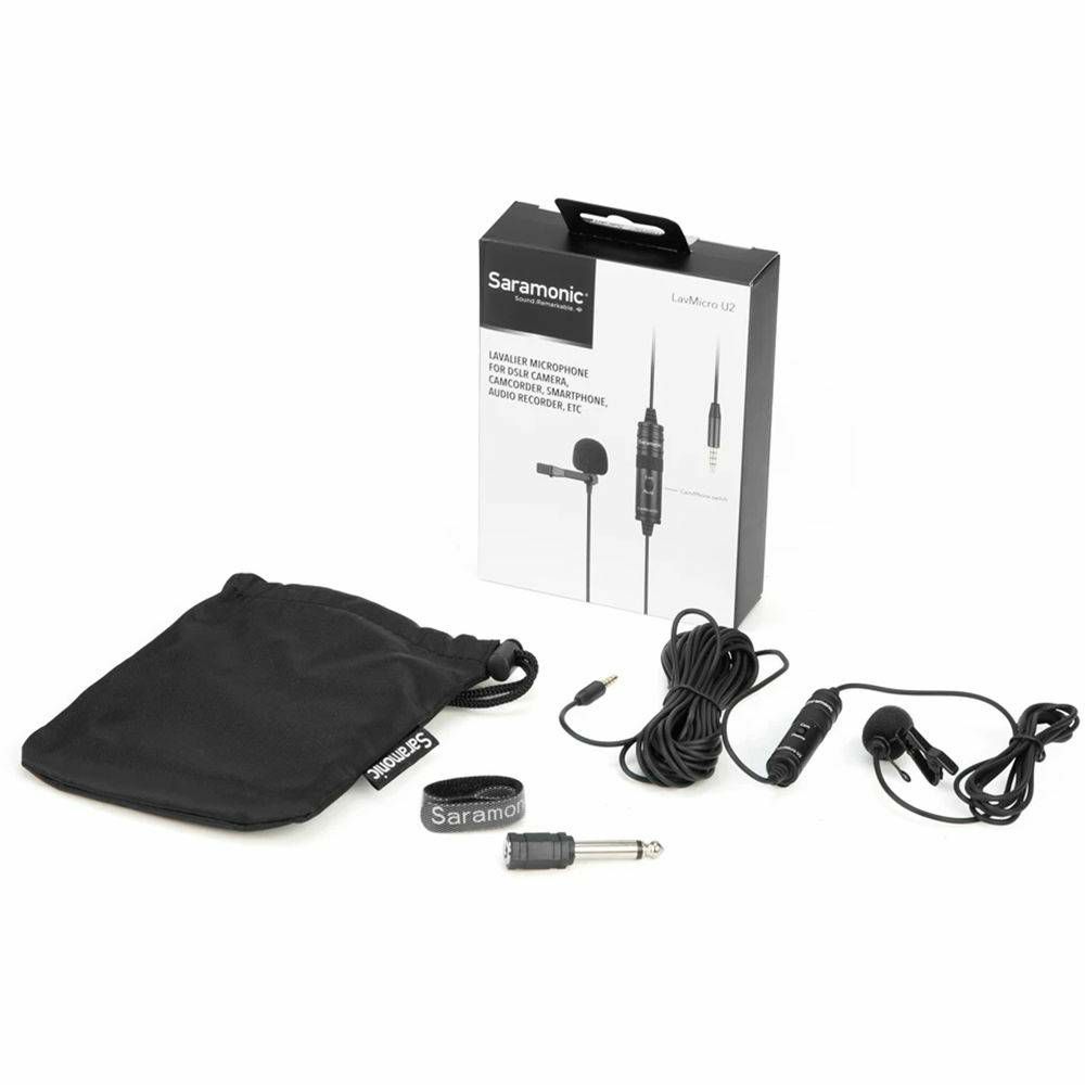 Saramonic LavMicro U2 Lavalier Microphone lavalier mikrofon za DSLR fotoaparate, videokamere, smartphone, audio snimače