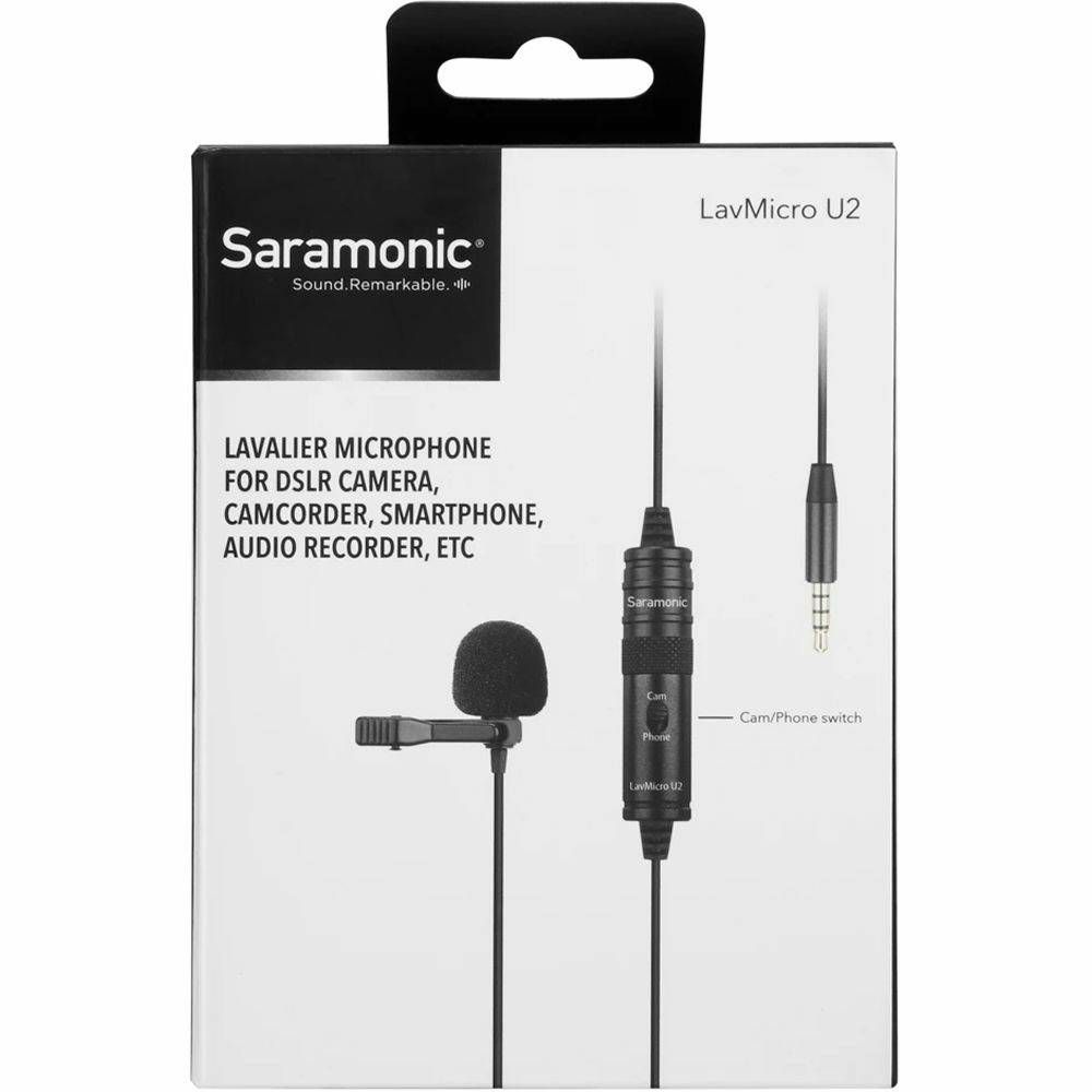 Saramonic LavMicro U2 Lavalier Microphone lavalier mikrofon za DSLR fotoaparate, videokamere, smartphone, audio snimače