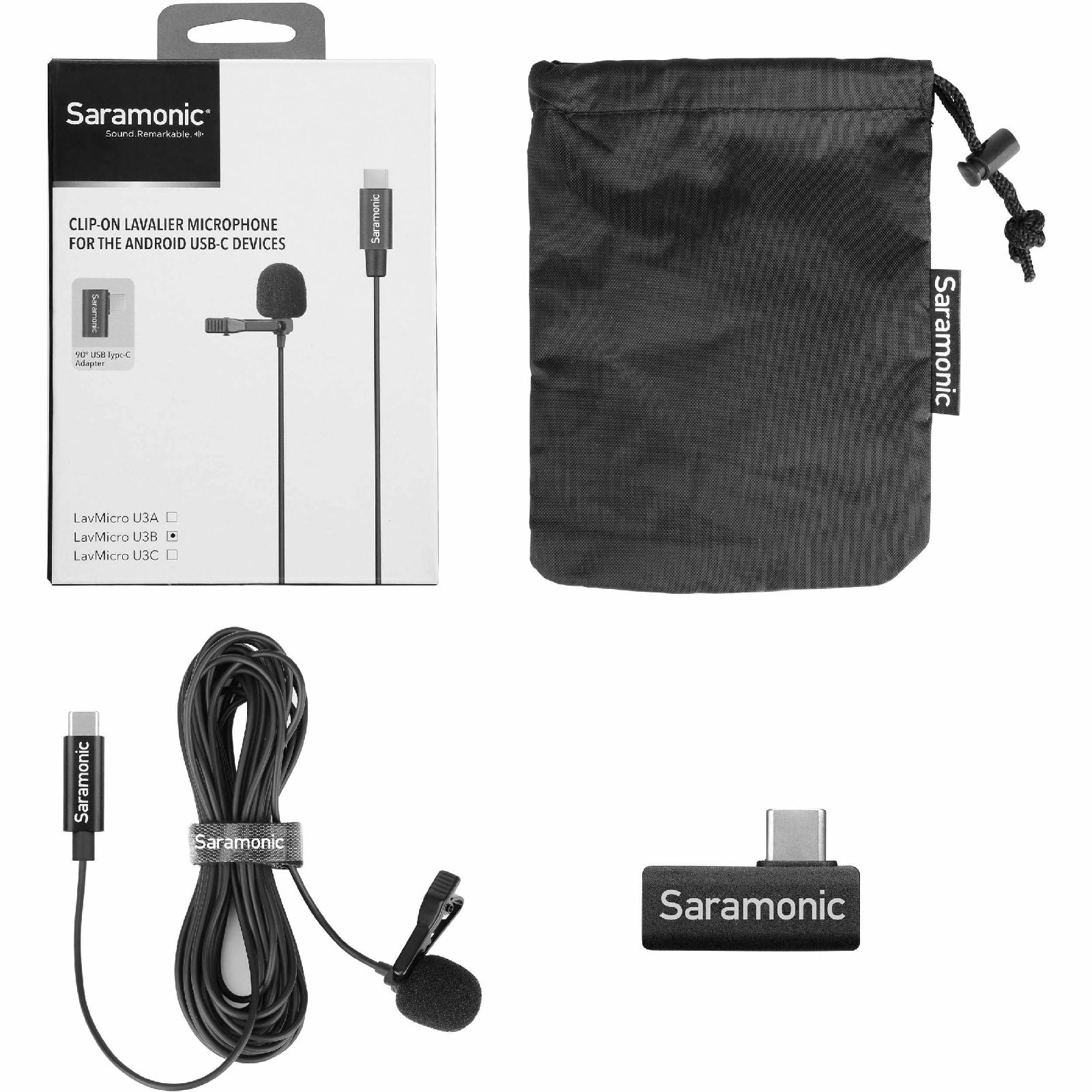 Saramonic LavMicro U3B Lavalier mic lavalier mikrofon za USB Type-C uređaje 6m