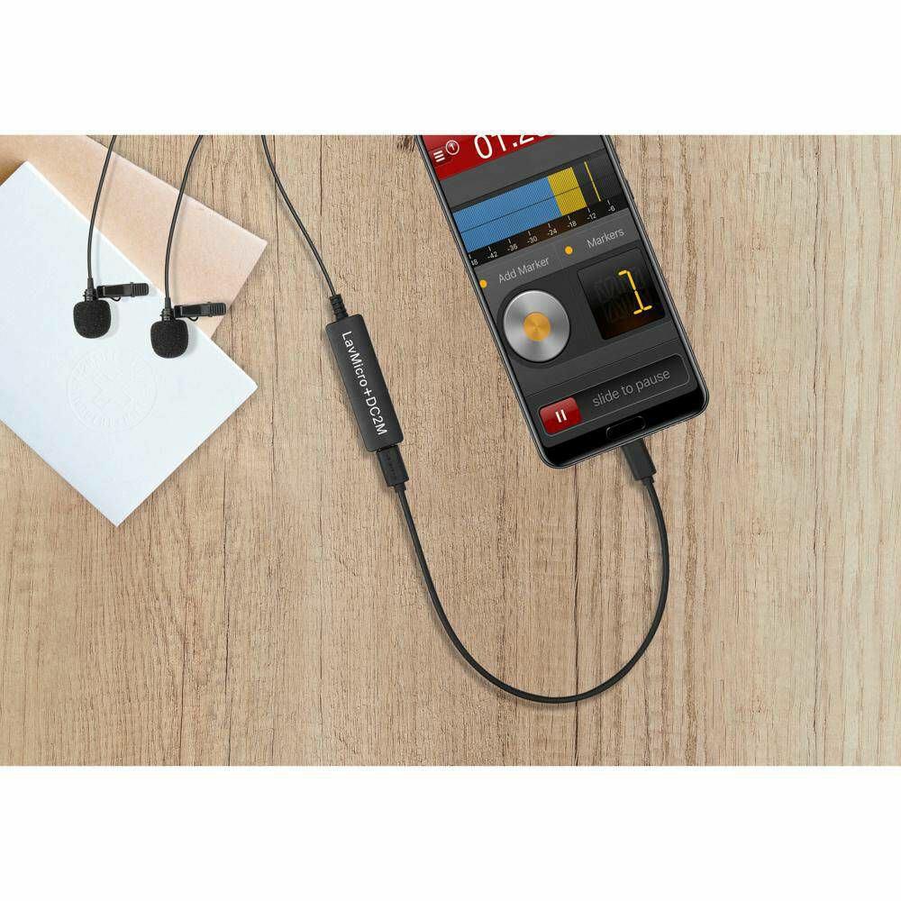 Saramonic LavMicro+DC2M Dual Head Lavalier microphone lavalier mikrofon za smartphone mobitele i računala