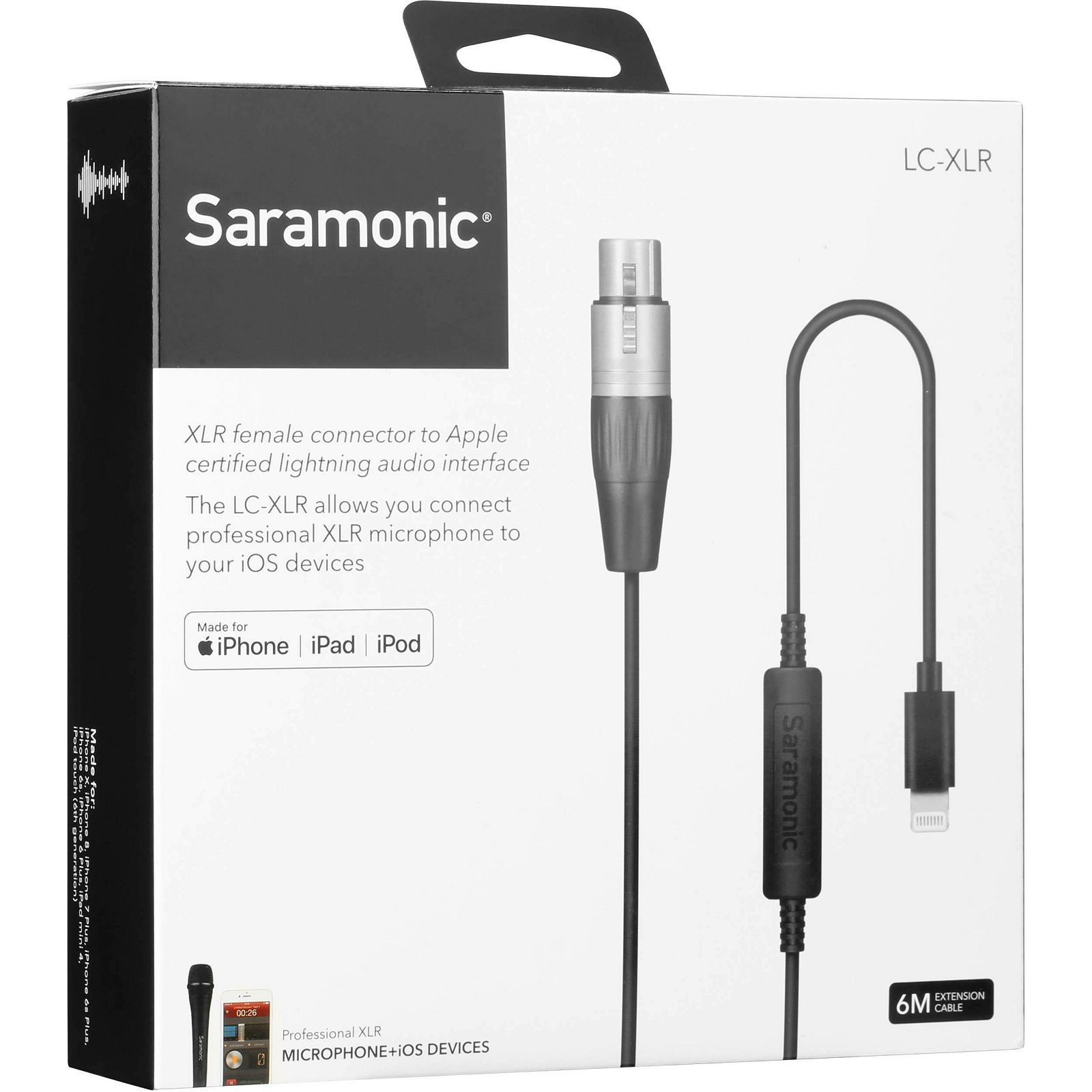 Saramonic LC-XLR ženski XLR na 3.5mm Output kabel za smartphone mobitel i fotoaparate
