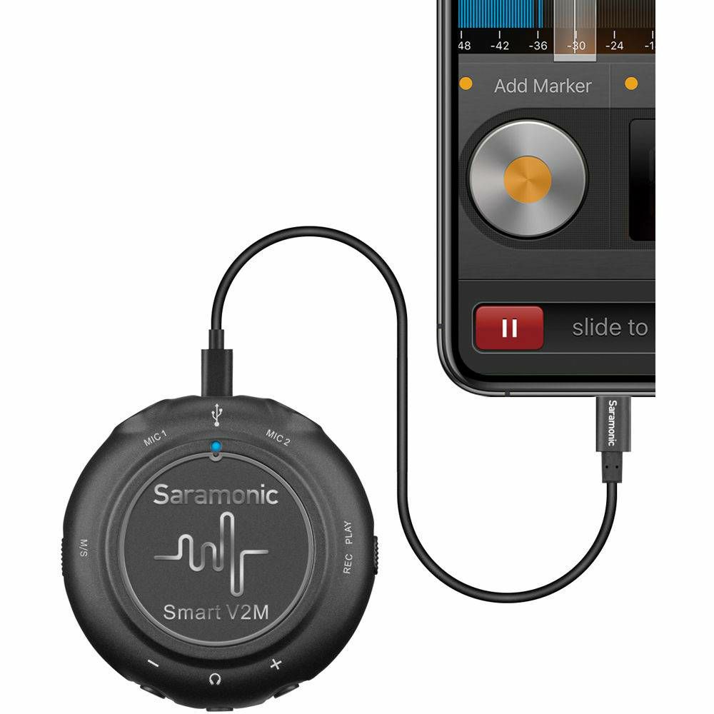 Saramonic Smart V2M 2-CH Audio Mixer za Android, iOS i računala s dva 3.5mm priključka