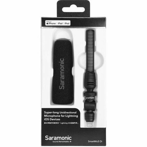 Saramonic SmartMic5 Di Mini shotgun microphone with lightning connector