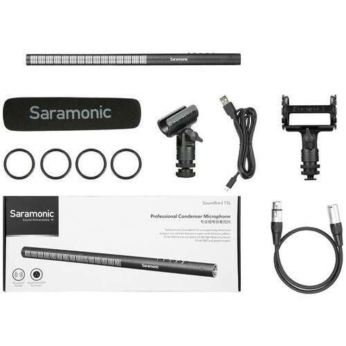 Saramonic SoundBird T3L Shotgun Directional XLR Shotgun Microphone built-in battery shotgun mikrofon s ugrađenom baterijom 