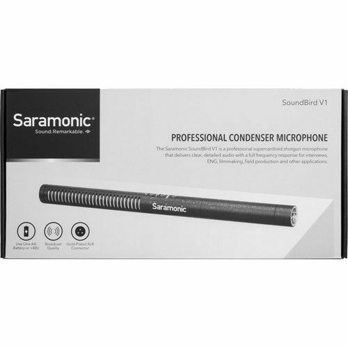 Saramonic SoundBird V1 Shotgun Directional XLR Shotgun Microphone shotgun mikrofon (AA battery) 