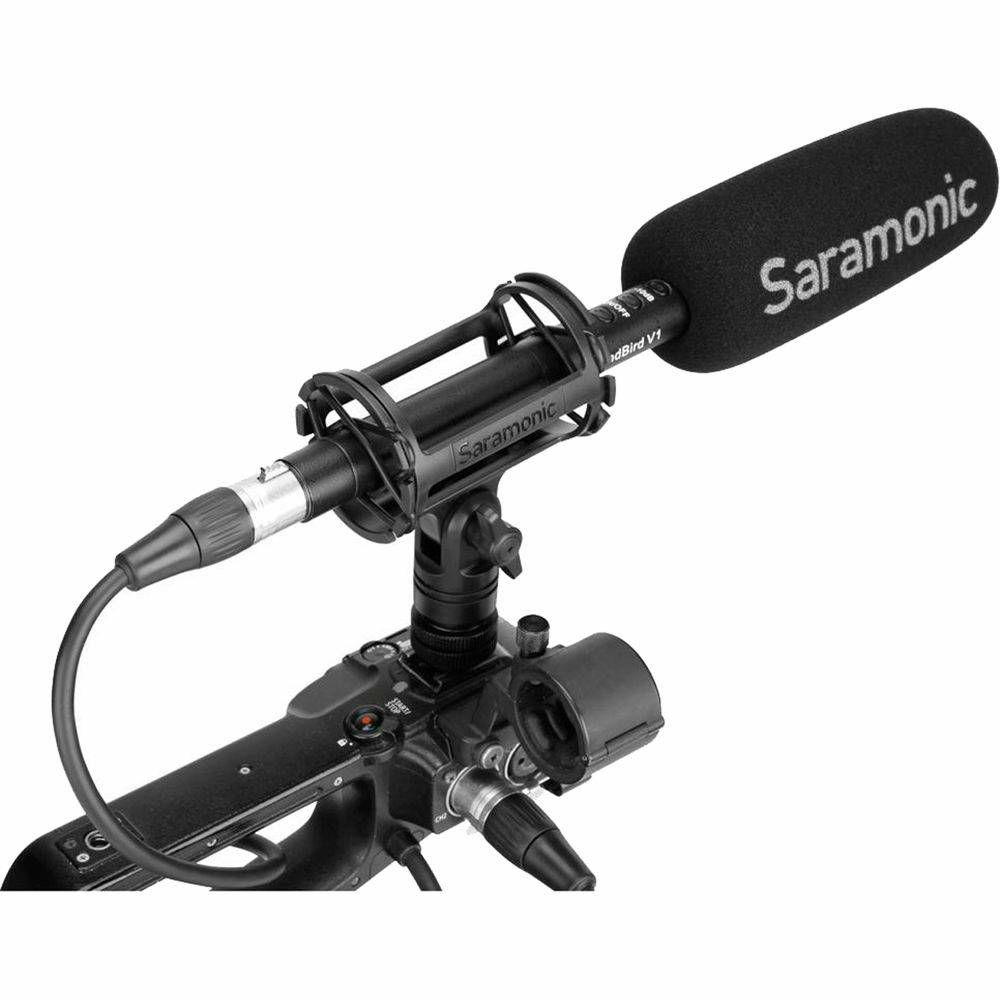 Saramonic SoundBird V1 Shotgun Directional XLR Shotgun Microphone shotgun mikrofon (AA battery) 