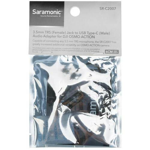 Saramonic SR-C2007 3.5mm TRS ženski ( Jack to USB Type-C (Male) Audio Adapter for DJI OSMO ACTION