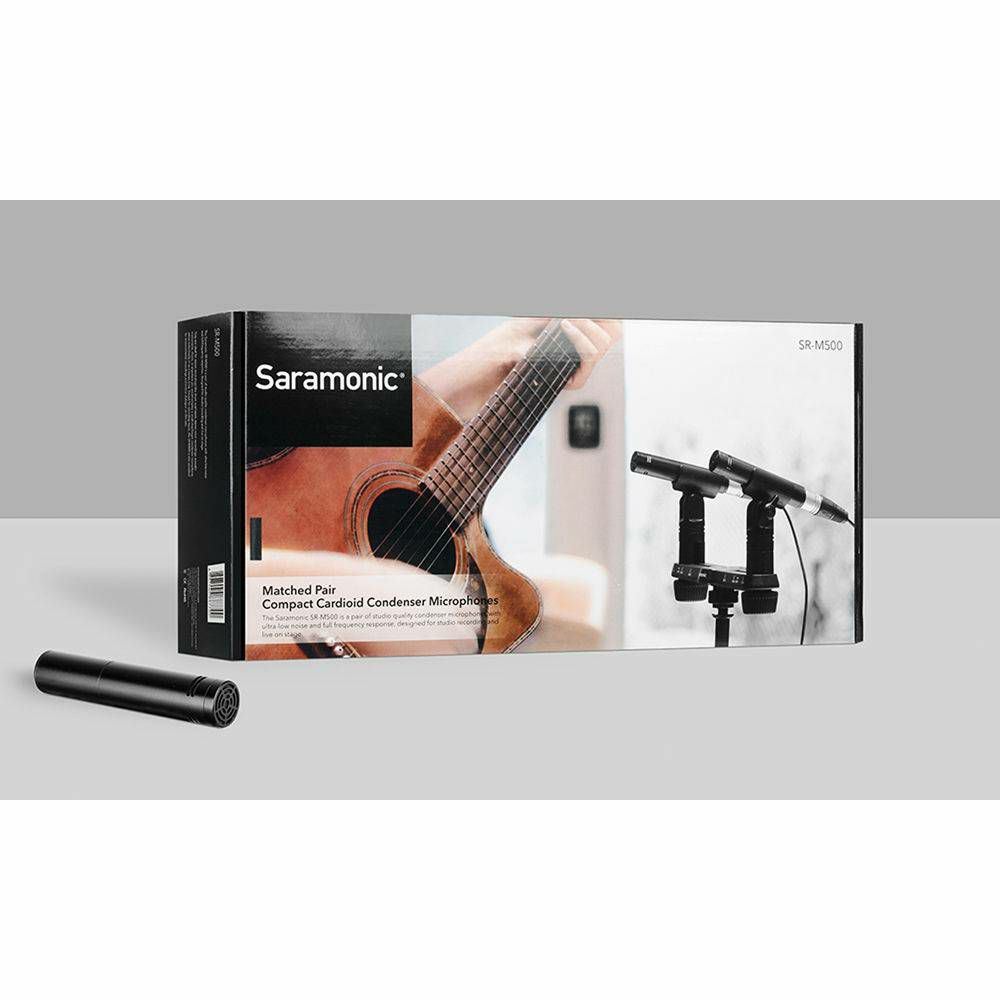Saramonic SR-M500 Matched Compact Cardioid XLR Condenser Microphones kompaktni XLR kondenzatorski mikrofoni set (2 x XLR cardioid mikrofoni)