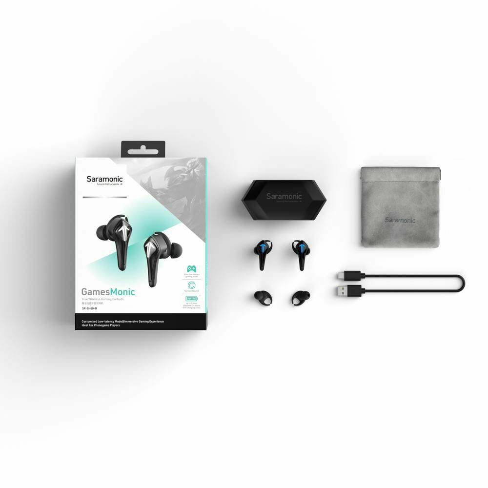 Saramonic True Wireless Gaming Earbuds black slušalice crne (TWG-B)