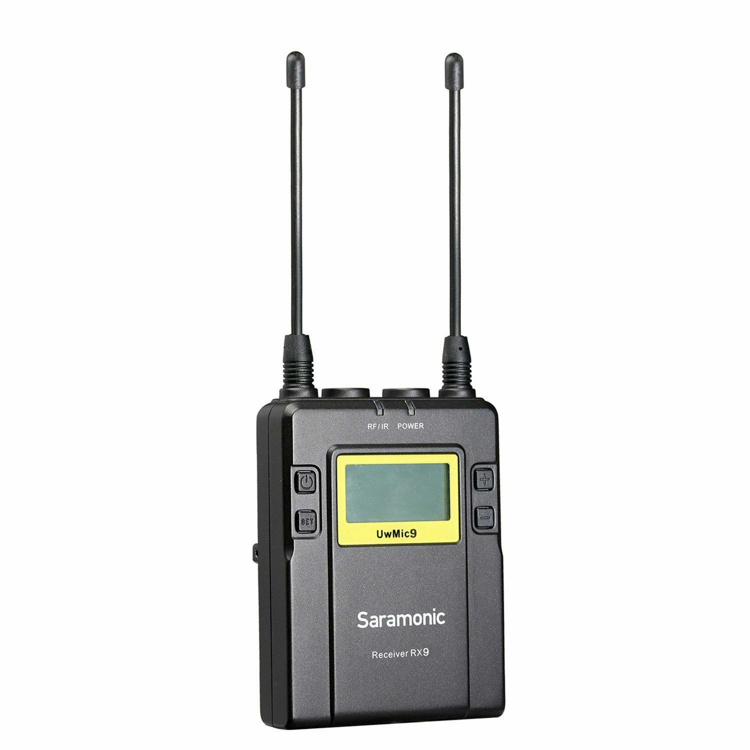 Saramonic UwMic9 (TX9 + TX9 + RX9) UHF Wireless Microphone Kit (2x transmitters TX9 + 1x receiver RX9 + 2x lavalier microphones)
