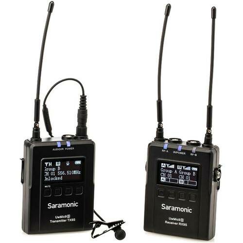 Saramonic UwMic9S Kit1 UHF Wireless Microphone Kit (TX9s + RX9s) bežični mikrofon