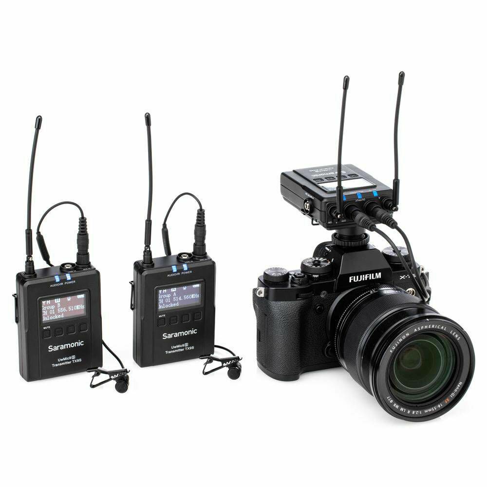 Saramonic UwMic9S Kit2 UHF Wireless Microphone Kit (TX9s + TX9s + RX9s) bežični mikrofon